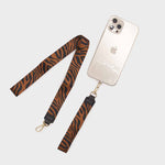 Cargar imagen en el visor de la galería, SET STRAP CELU CLASSIC LOVE CAMEL ZEBRA
