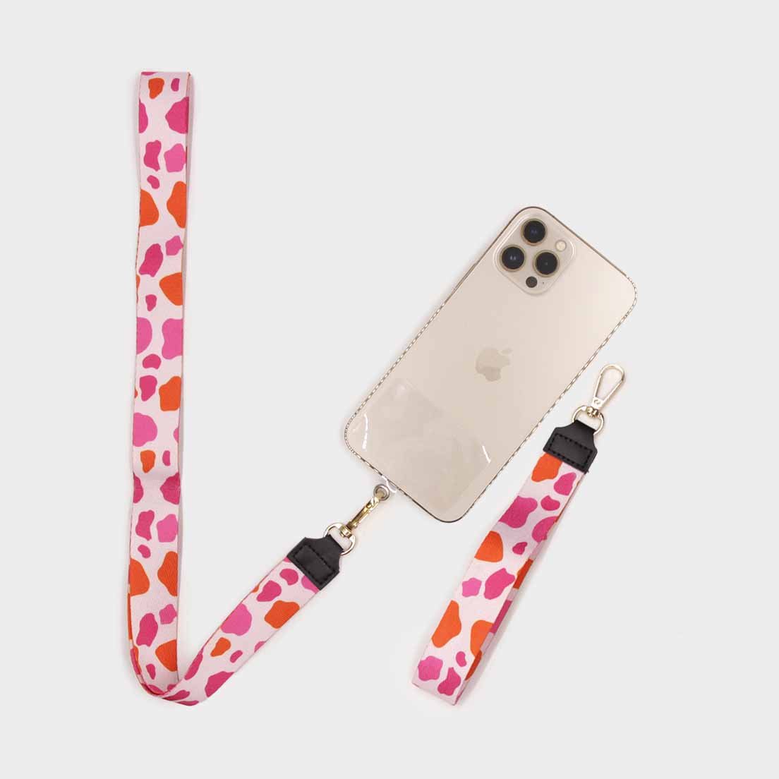 SET STRAP CELU CRAZY PINK COW