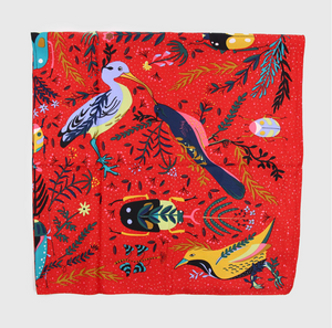 PAÑUELO BIRDS ROJO