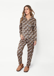 PIJAMA BOMBAY PRINT NEGRO