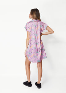 CAMISOLA SIAMES FELINO TROPICAL MALVA