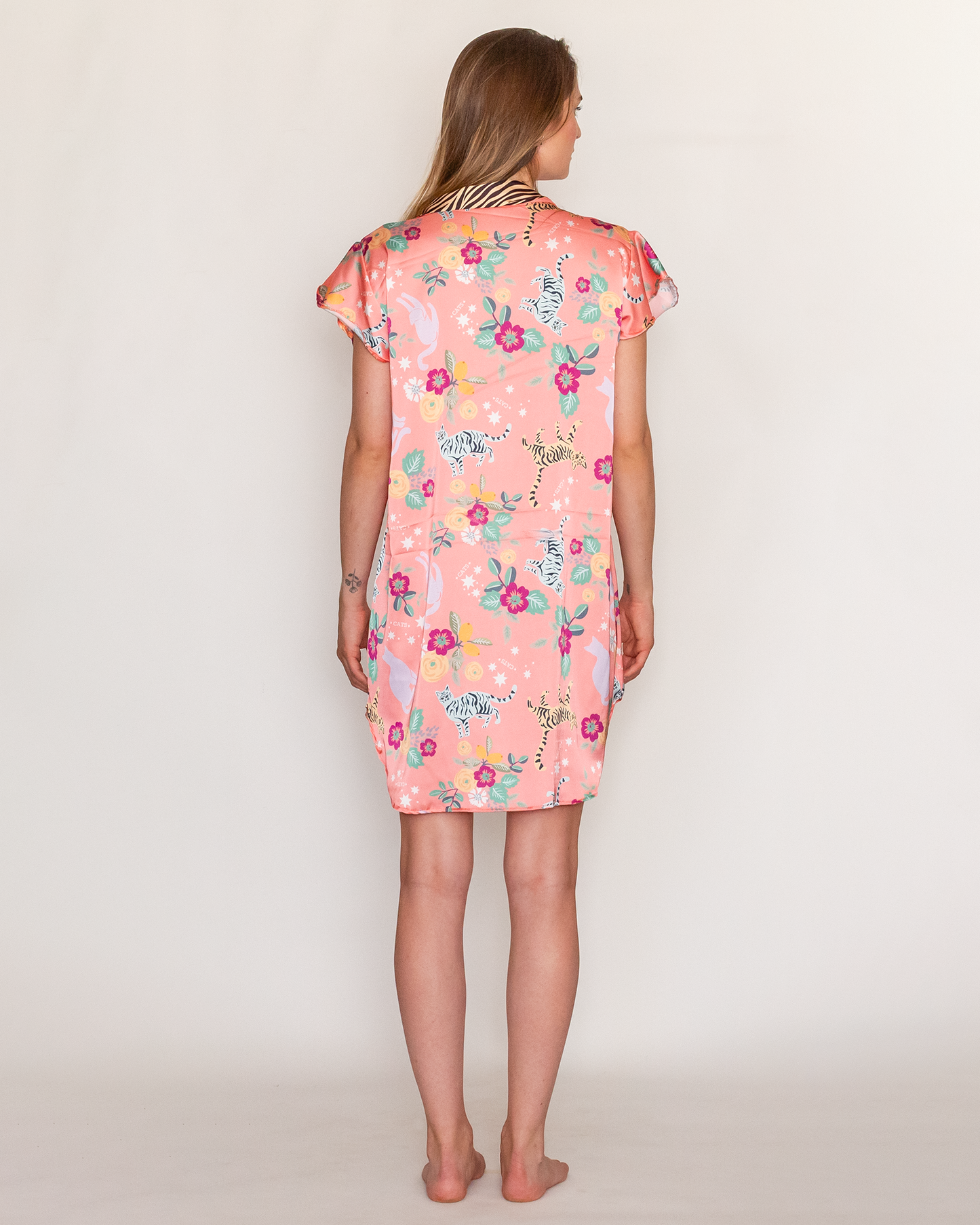 CAMISOLA SIAMES FLOWER POWER CORAL