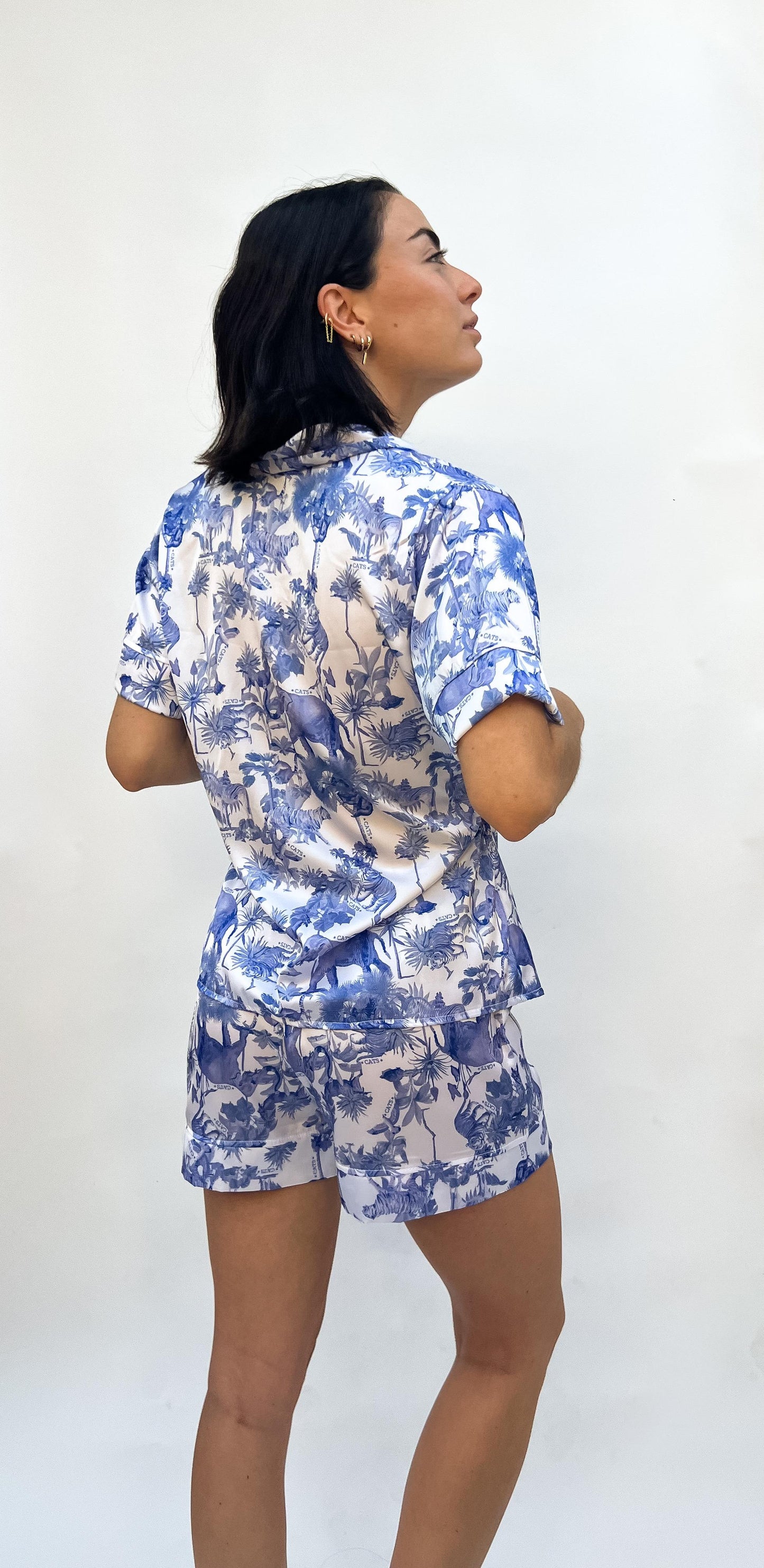 PIJAMA SINGAPURA SELVA AZUL