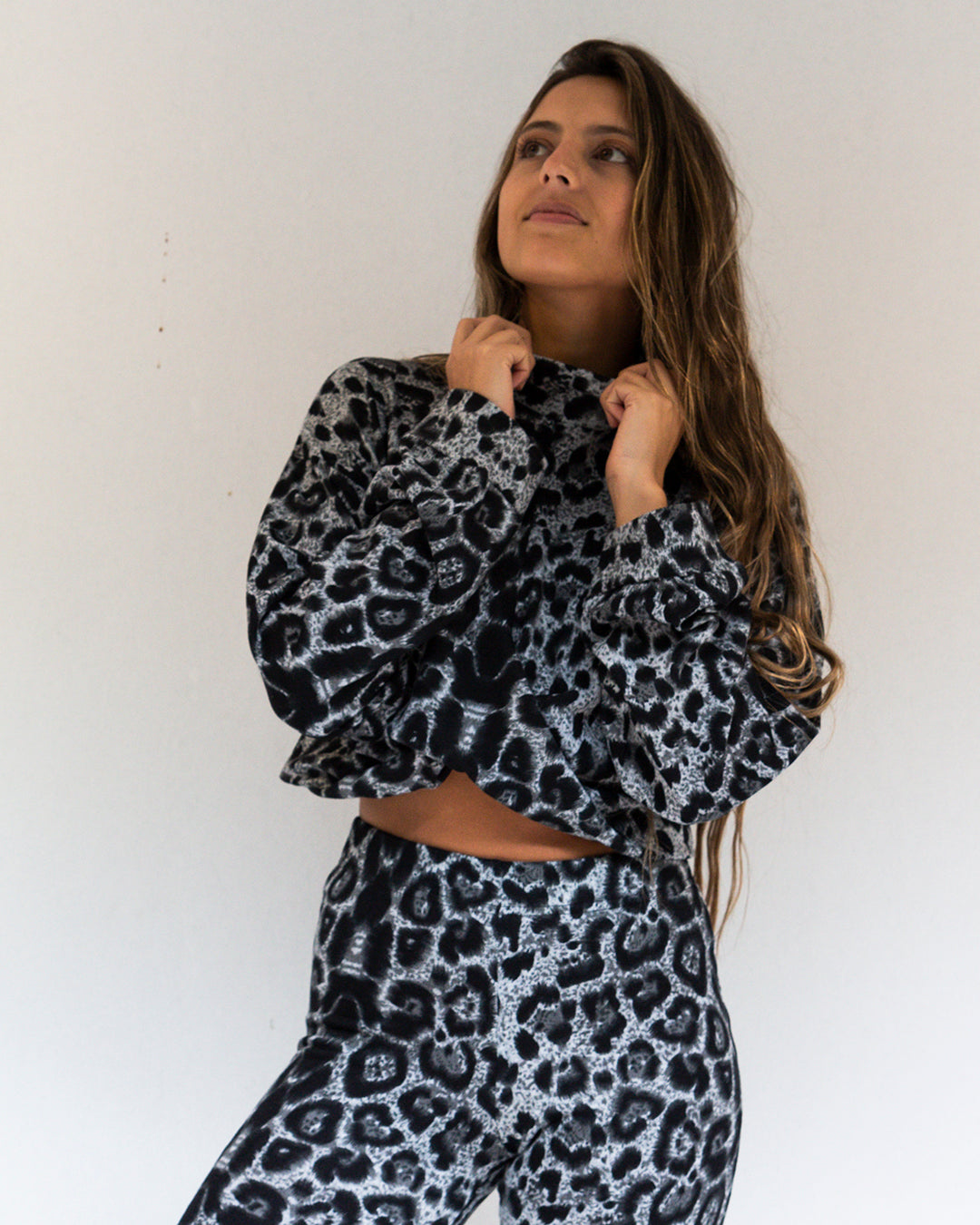 POLERON ANASTASIA PRINT GRIS