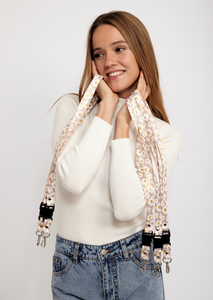 LANYARD FULL FLOWERS LILA